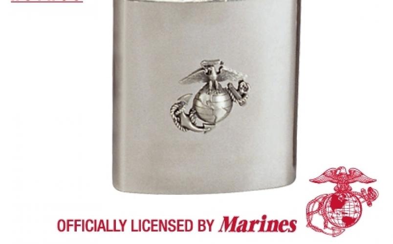Металлическая фляга Marine Corp  ― магазин нужных товаров у нас есть все playera.ru Тел 8-495-741-86-12 a7418612@yandex.ru  тнп карнавал праздник отдых спорт дом одежда 