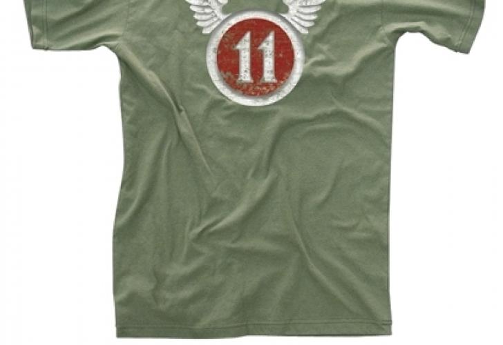 Винтажная оливковая футболка  AIRBORNE  ― магазин нужных товаров у нас есть все playera.ru Тел 8-495-741-86-12 a7418612@yandex.ru  тнп карнавал праздник отдых спорт дом одежда 