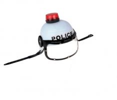  Шлем с забралом и мигалкой Police 