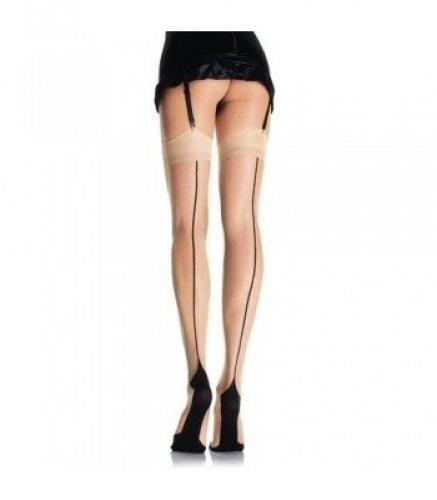 Белые сетчатые чулки горничной - купить 