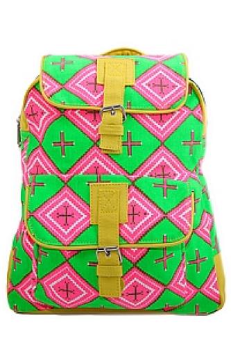 Рюкзак хлопок "1 карман"с декор.отделкой АВ8347/43