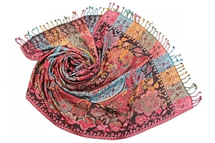 Палантин  двухсторонний вискоза №62