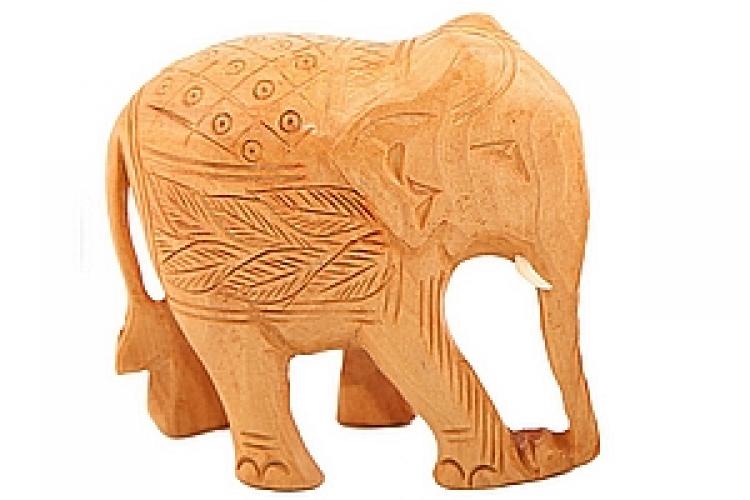 Статуэтка "Слон резной хобот вниз"№6