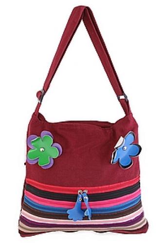 Сумка хлопок на лямке " молнии" №104