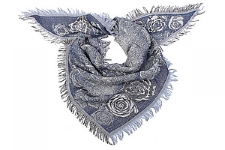 Палантин  шерсть "косынка" №7