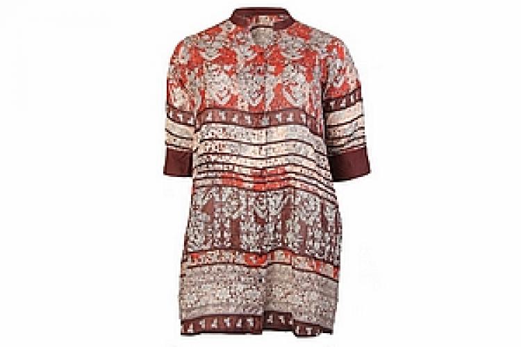 Блузка-туника (вискоза креп) №124