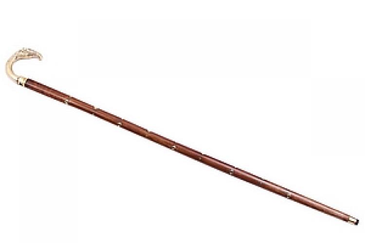 Трость дерево с инкрустацией "Слон"№103