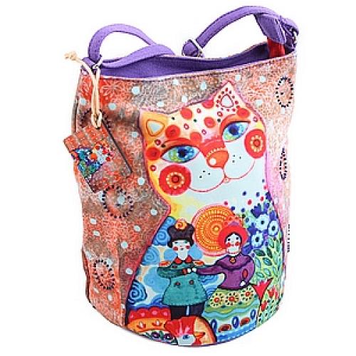 Сумка хлопок с декор. отделкой №162