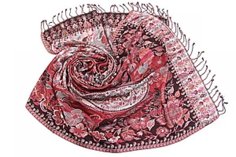 Палантин  двухсторонний вискоза №134