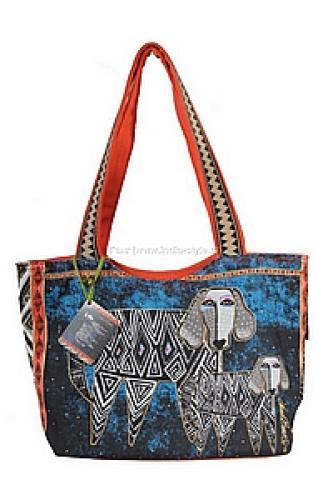 Сумка хлопок с декоративой отделкой №80