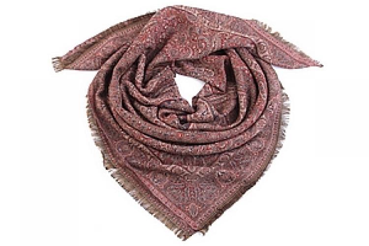 Платок двухсторонний (шерсть 100%) №35