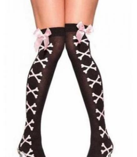 Белые чулки в точечку - купить 