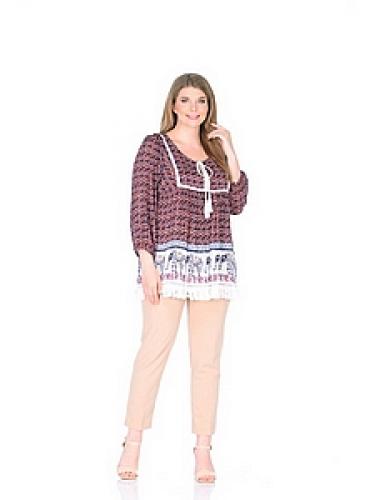 Блузка-туника (вискоза креп) №200