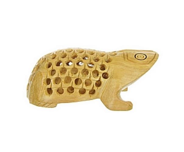 Статуэтка "Лягушка прорезная" 4" (кадем) №181