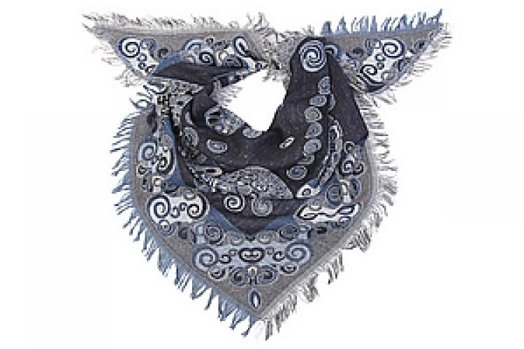 Палантин  шерсть "косынка" №158