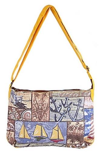 Сумка хлопок с декор. отделкой №168