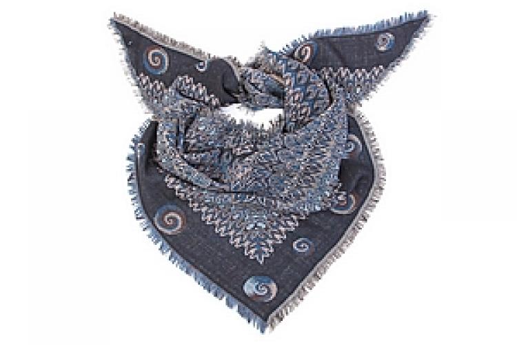 Палантин  шерсть "косынка" №4