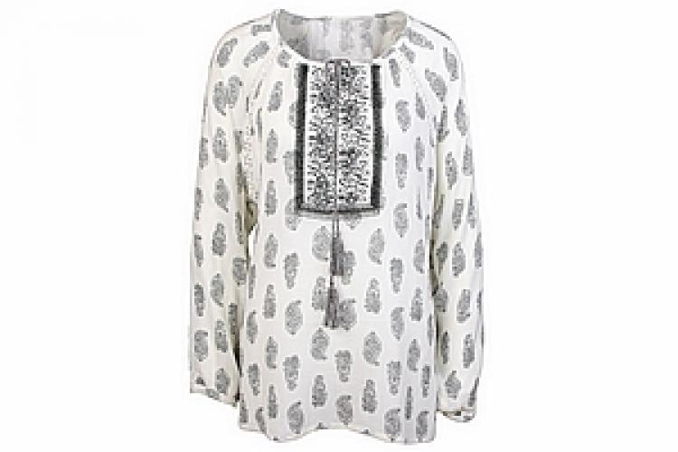 Блузка (вискоза креп) с вышивкой №151