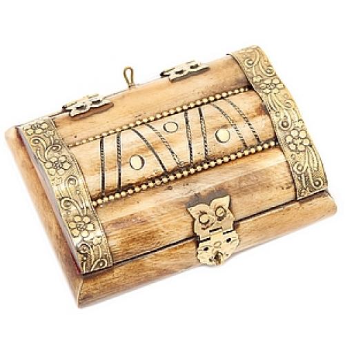 Шкатулка с инкрустацией (кость)  №105