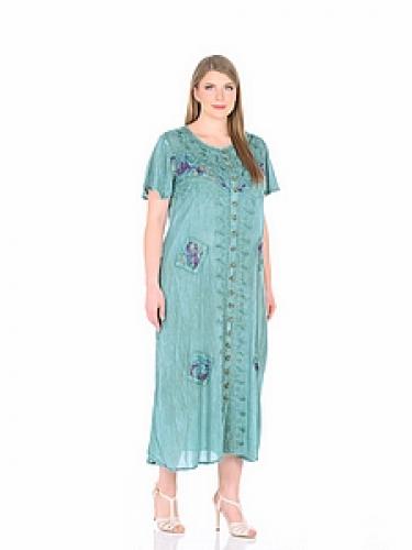 Платье (вискоза) с вышивкой №44