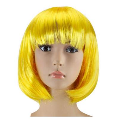  Парик Каре жёлтый 