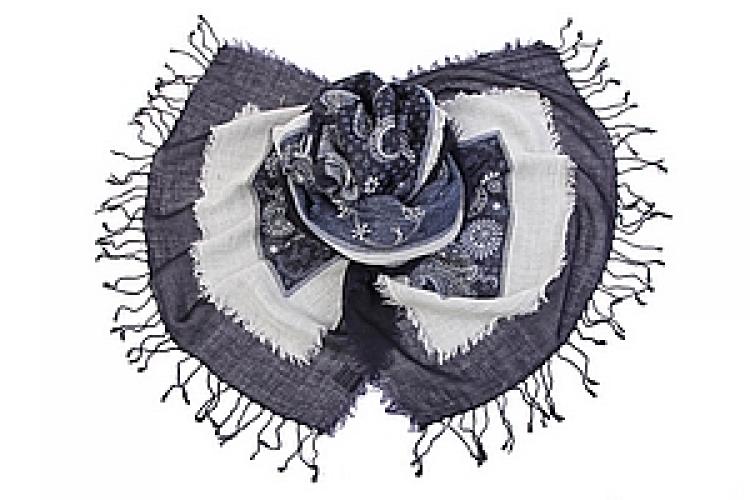 Палантин (шерсть) в ассорт.  №90