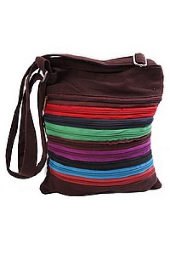 Сумка хлопок на лямке " молнии" №122