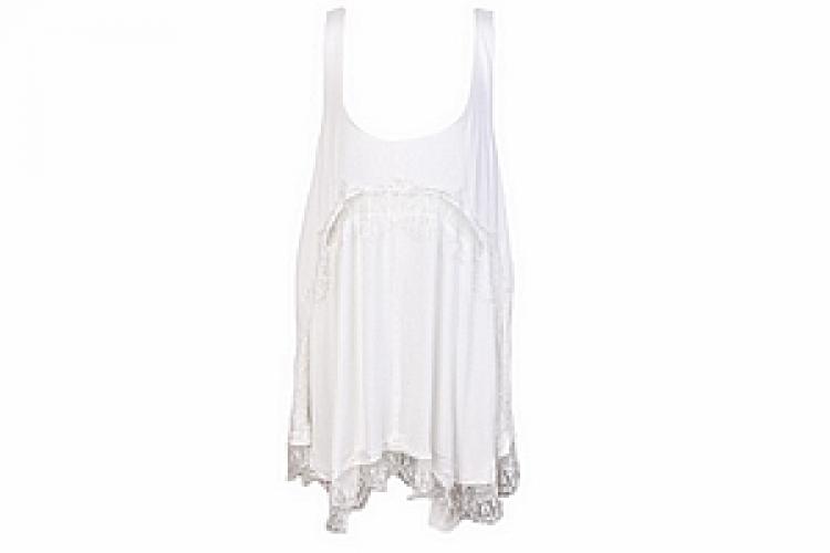 Блузка (вискоза креп) с кружевом №92