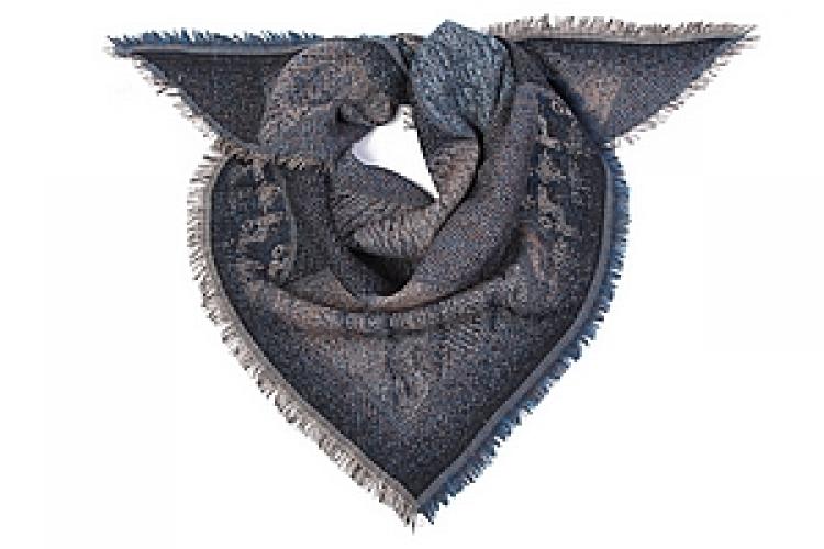 Палантин  шерсть "косынка" №128