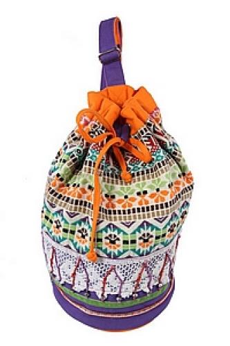 Сумка хлопок с декор. отделкой №11