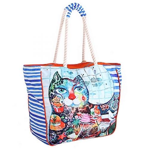 Сумка хлопок с декор. отделкой №71