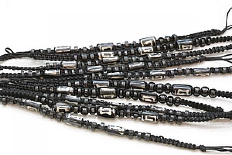 Украшение  Браслет-фенечка (набор из 10) №169