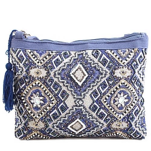 Сумка кросс-боди с вышивкой  (хлопок)   №90