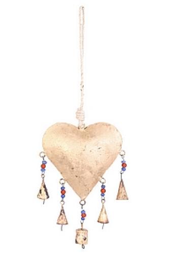 Колокольчик подвесной "Сердце"№156