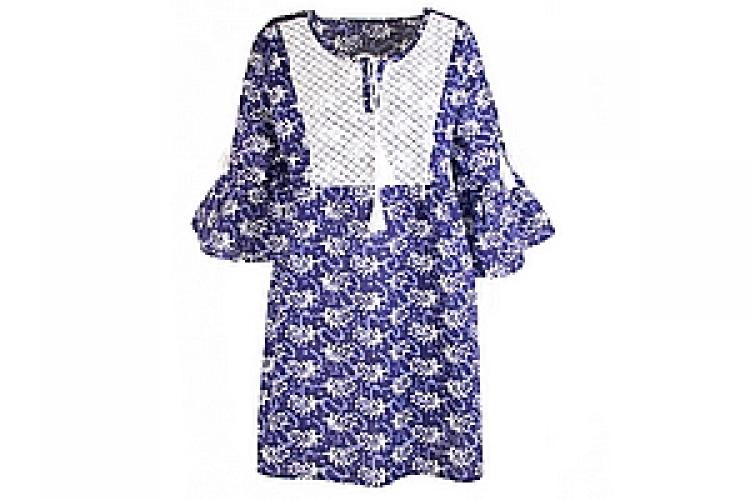 Туника (хлопок) с кружевом №159