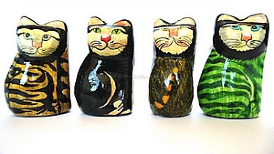 Статуэтка "Кот" папье-маше №177