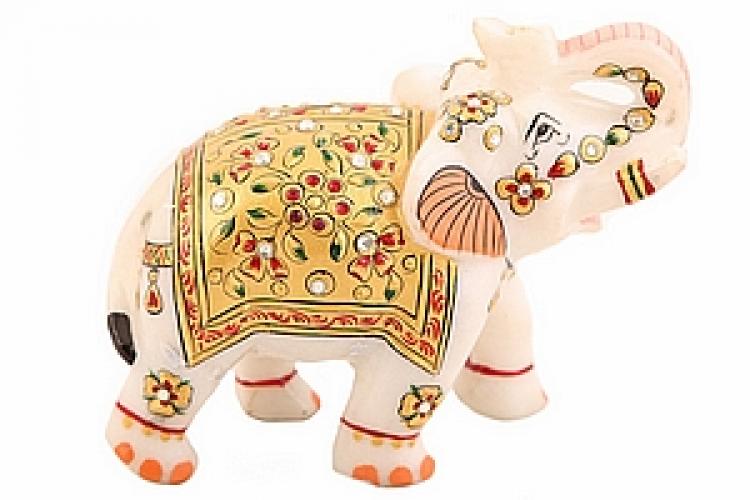 Статуэтка слон мраморный   №93