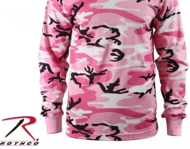 Футболка с длинными рукавами Розовый камуфляж  ― магазин нужных товаров у нас есть все playera.ru Тел 8-495-741-86-12 a7418612@yandex.ru  тнп карнавал праздник отдых спорт дом одежда 