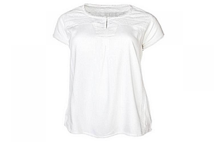 Блузка (хлопок) с кружевом №125