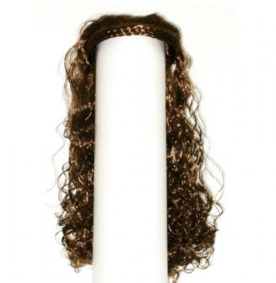  Парик с ободком маленькие кудряшки руссый 