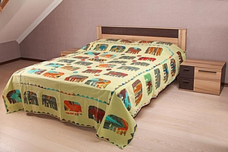 Покрывало с аппликацией ручной работы №162