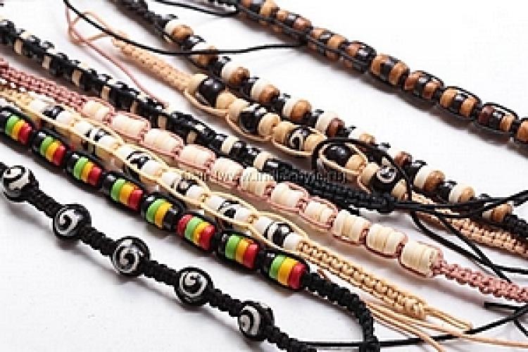 Украшение  Браслет-фенечка (набор из 8) №197