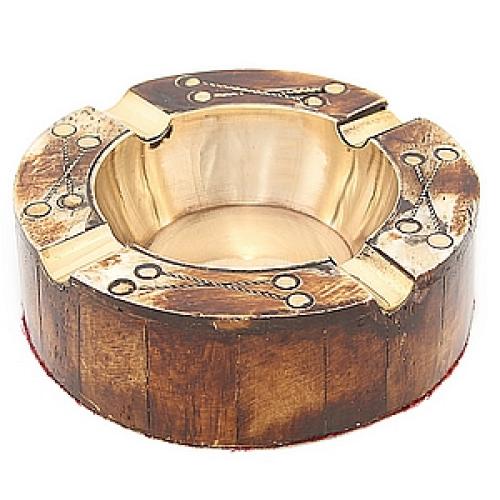 Пепельница с инкрустацией (кость)  №150