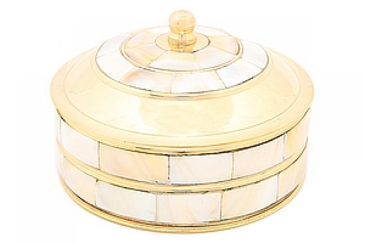 Шкатулка (латунь с перламутром) №133