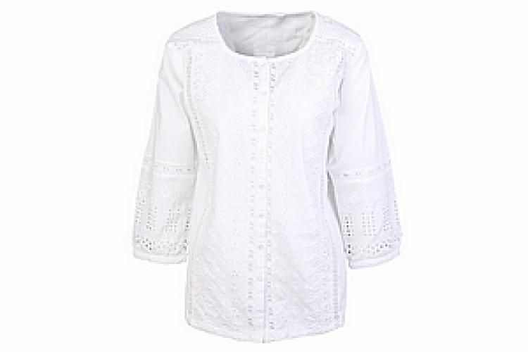 Блузка (хлопок) с кружевом №24