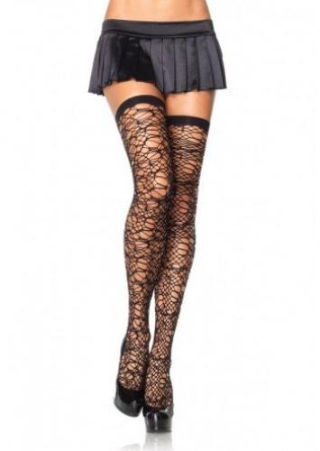 Бежевые чулки в сеточку - купить 