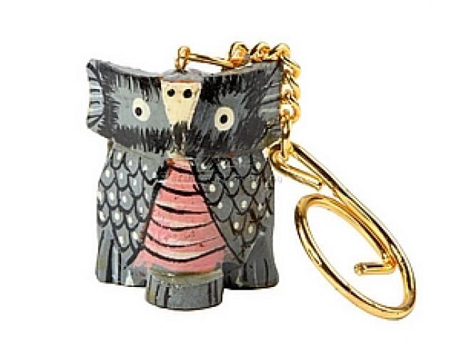 Брелок "Сова расписная" (кадем) №175