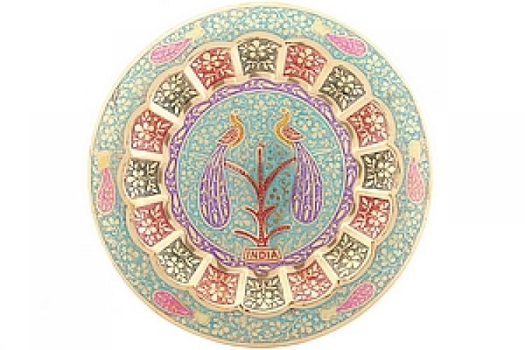 Панно 14" "Павлин" эмаль №121