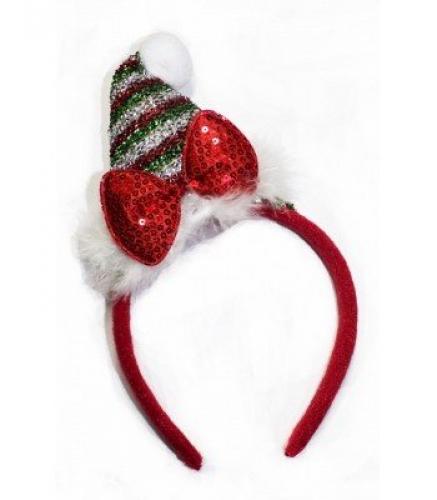 Ободок с новогодним колпаком - купить 