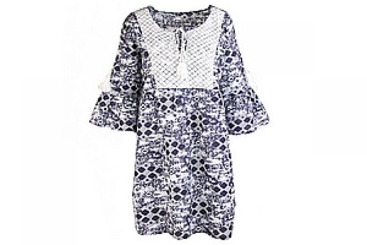 Туника (хлопок) с кружевом №180